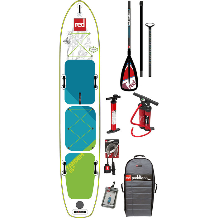 2024 Red Paddle Co Voyager Tandem 15'0 Inflatable Stand Up Paddle Board +Bag, Pump, 2 x Paddles & Leash