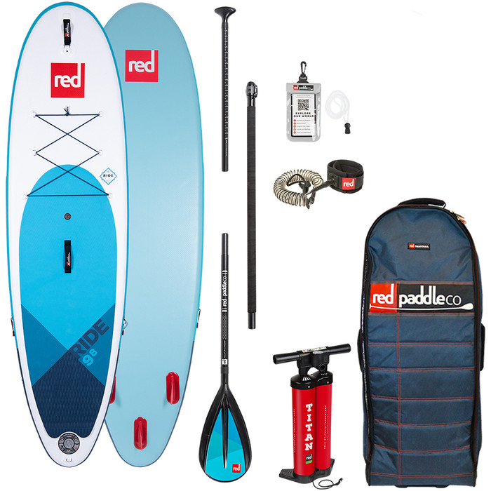 2020 Red Paddle Co Ride Msl 9'8 " Stand Up Paddle Board Gonflable - Pour Les Packages