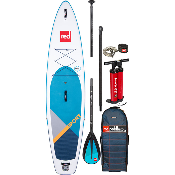 2020 Red Paddle Co Sport MSL 11'3 "aufblasbares Stand Up Paddle Board - Paddelpaket Aus Aluminium