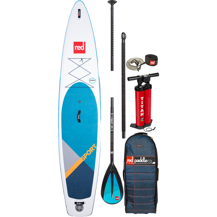 2020 Red Paddle Co Sport Msl 12'6 "puhallettava Stand Up Paddle Board - Seos Mela Paketti