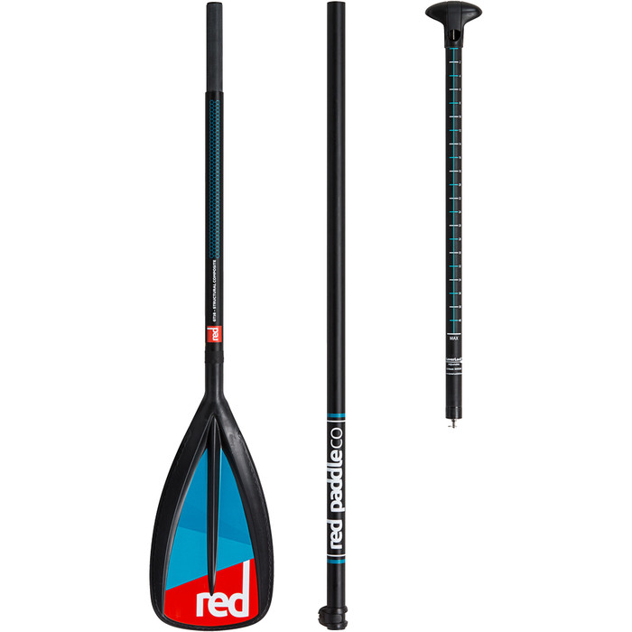 Red Paddle Co Glass/nylon Vario Travel 3-piece Lever Lock Sup Paddle 180-220cm