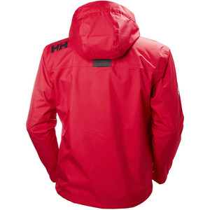 2024 Helly Hansen Hooded Crew Mid Layer Jacket Red 33874