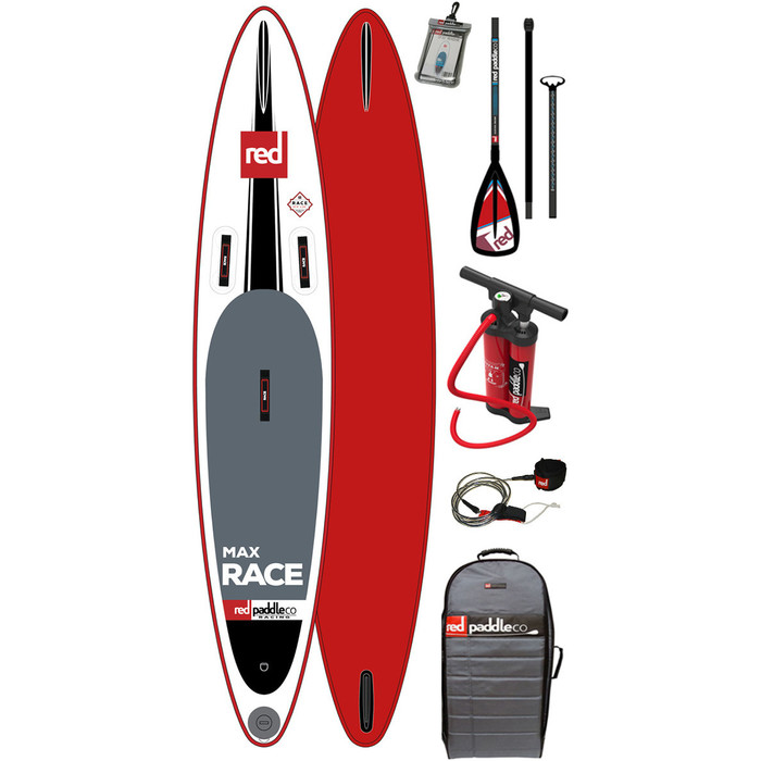 Red Paddle Co 10'6 Max Race Inflable Stand Up Paddle Board + Bolsa Bomba Paleta Y Correa