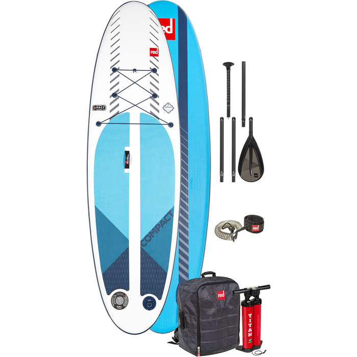 2020 Red Paddle Co 9'6 Compact Inflatable SUP Package - Board, Bag, Pump, Paddle & Leash