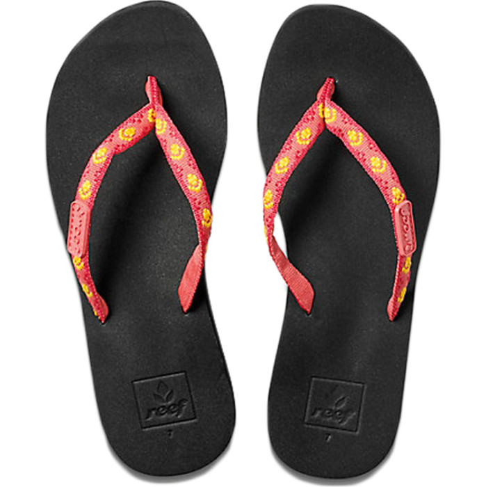 Reef Womens Ginger Sandals / Flip Flops HOT PINK / YELLOW R01660