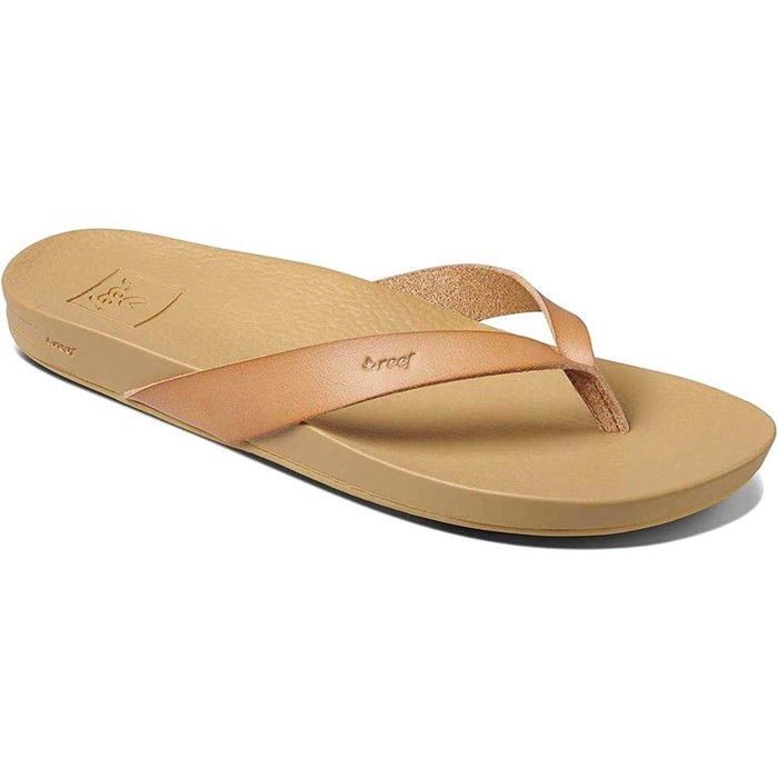 Tan Palm Stripe Women's Reef Escape Prints Sandals/Flip-Flops Sizes 7,8,9