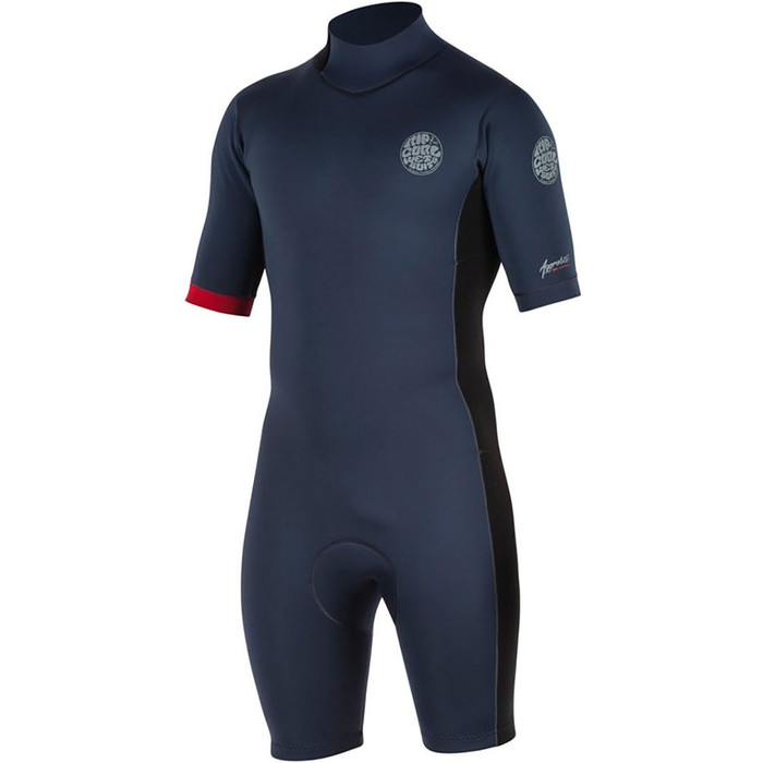 2018 Rip Curl Aggrolite 2mm Back Zip Shorty Wetsuit Rd WSP6AM
