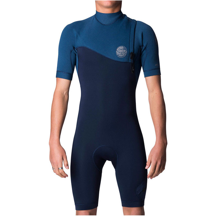 Rip Curl E-bomb Pro 2mm Zip Free Gbs Shorty Wetsuit Navy Wsp7ge