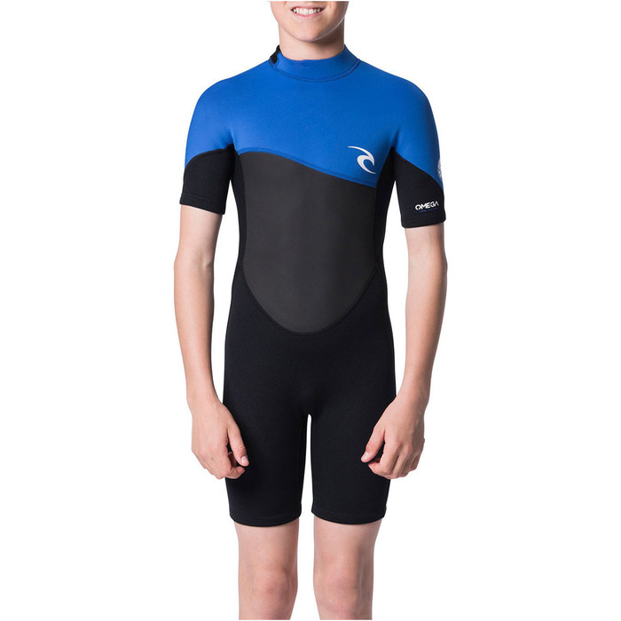 2019 Rip Curl Junior Omega 1.5mm Shorty Wetsuit Blue WSP7FB