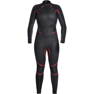Rip Curl Womens Omega 4/3mm GBS Back Zip Wetsuit Black / Turquoise WSM4CW