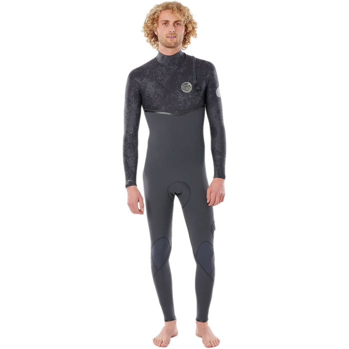 2020 Rip Curl Mens E-Bomb 4/3mm Zip Free Wetsuit WSMYDE - Charcoal Grey
