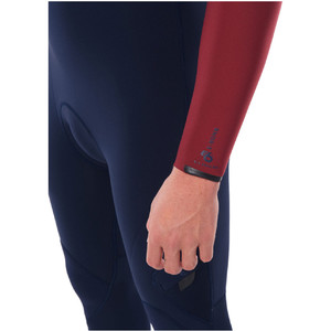 2021 Rip Curl Curl E-bomb Heren 4/3mm Zip Free Wetsuit Wsmywe - Navy / Rood