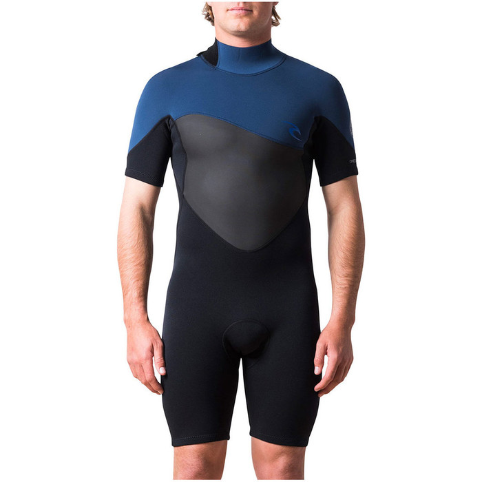 Rip Curl Omega 1.5mm Back Zip Shorty Wetsuit Navy WSP7CM