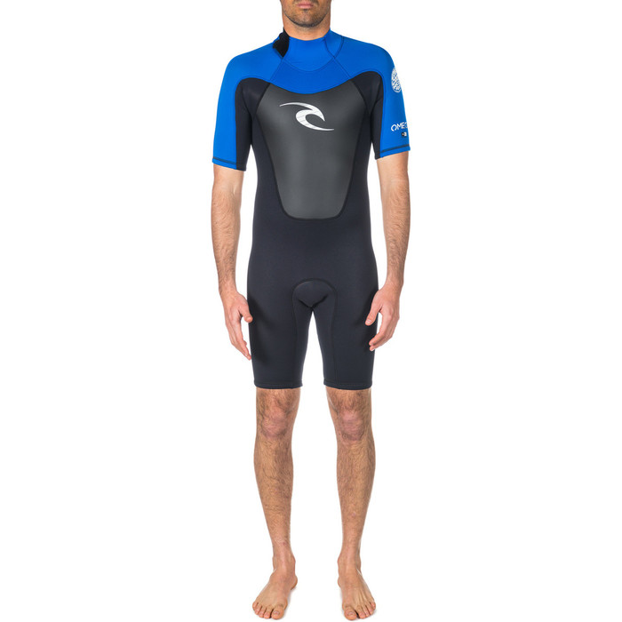 Rip Curl Omega 2mm Back Zip Spring Shorty Wetsuit Preto / Azul W2406m