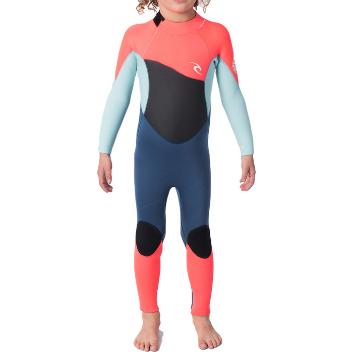 2021 Rip Curl Toddler Omega 3/2mm GBS Back Zip Wetsuit WSMYDO - Neon Pink