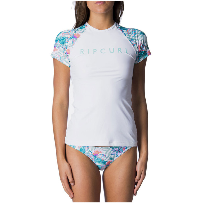 Rip Curl Tropic Tribe Dbardeur Dcontract  Manches Courtes Blanc WLY7RW