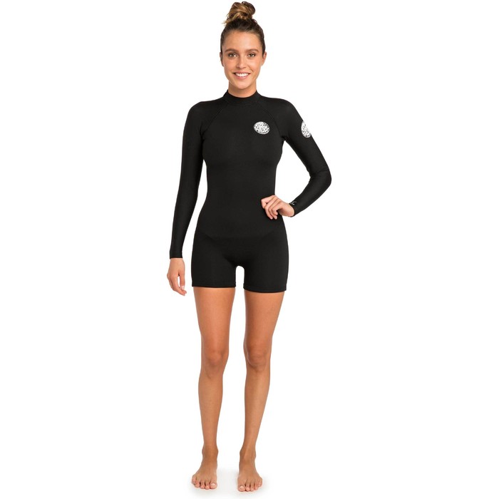 2022 Rip Curl Womens GBomb 2mm Back Zip Long Sleeve Shorty Wetsuit