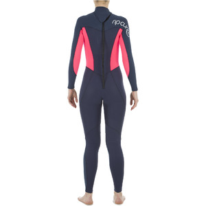 Rip Curl Womens Omega 5/3mm Back Zip Wetsuit Neon Pink WSM4MW