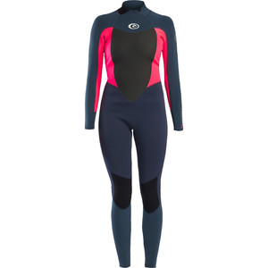 2018 Rip Curl Womens Omega 5 / 3mm Back Zip Wetsuit Neon Pink WSM4MW