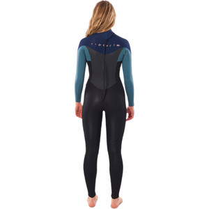 2022 Rip Curl Womens Omega 3/2mm Back Zip Wetsuit WSM9LW - Green