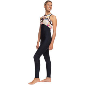 2020 Roxy De Las Mujeres 1.5mm De Surf Pop Long Jane Wetsuit Erjw703001 - Negro / Terracota