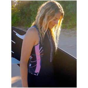 2020 Roxy Dame 1.5mm Pop Surf Long Jane Vtdrakt Erjw703003 - Svart
