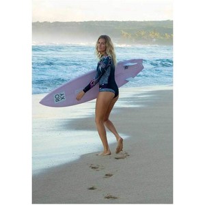 2020 Roxy 1mm Pop Surf Spring Shorty Wetsuit Met Lange Mouwen Voor Dames ERJW403021 - Zwart