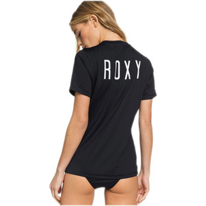 2020 Roxy Vrouwen Genieten Van Golven Korte Mouw Rash Vest Erjwr03367 - Antraciet
