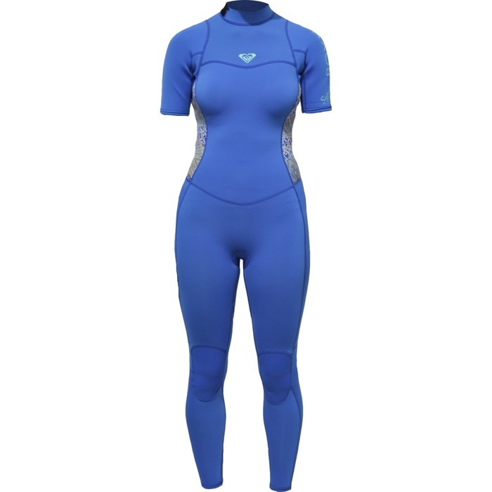 Roxy Womens Syncro Series 2mm Short Sleeve Back Zip Wetsuit SEA BLUE ERJW303001
