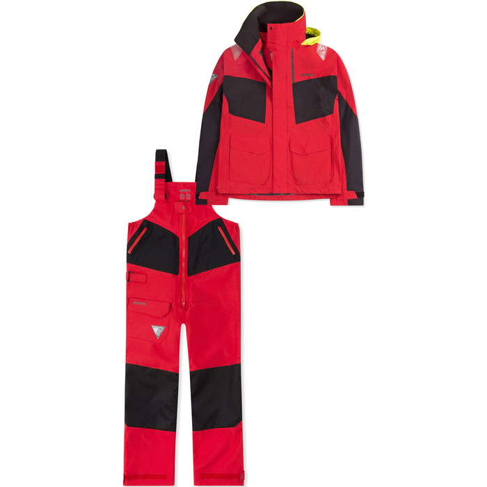 2019 Musto Donna Br2 Coastal Swjk015 E Pantaloni Swtr010 Set Combinato Rosso
