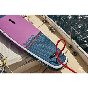 Red Paddle Co 11'3 Sport Stand Up Paddle Board , Tasche, Pumpe, Paddel & Leine - Hybrid Tough Lila Paket