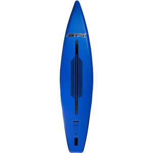2019 STX 12'6 x 32 "Carrera inflable Stand Up Paddle Board, paleta, bolsa, bomba y correa Azul / blanco / naranja 70651