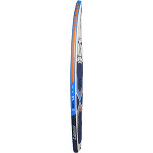 2019 STX 12'6 x 32 "Carrera inflable Stand Up Paddle Board, paleta, bolsa, bomba y correa Azul / blanco / naranja 70651