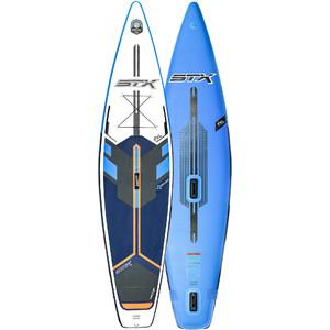 2021 Stx Touring Windsurf 11'6 Uppblsbar Stand Up Paddle Board Package - Board, Bag, Paddle, Pump & Leash - Blue / Oran