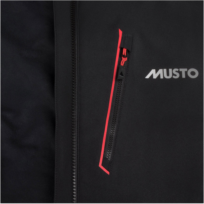2024 Musto Mens Frome Middle Layer Jacket Schwarz Sujk086