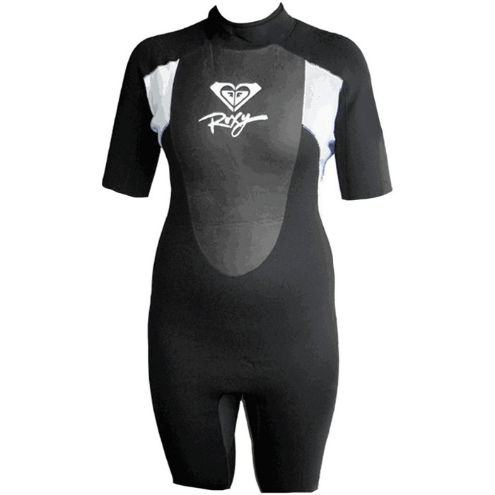 Roxy Womens Syncro 2mm Shorty Wetsuit Black / White SY65WS