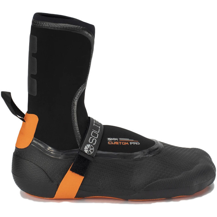 2024 Solite Custom Pro 2.0 5mm Wetsuit Boots 21002 - Orange / Black