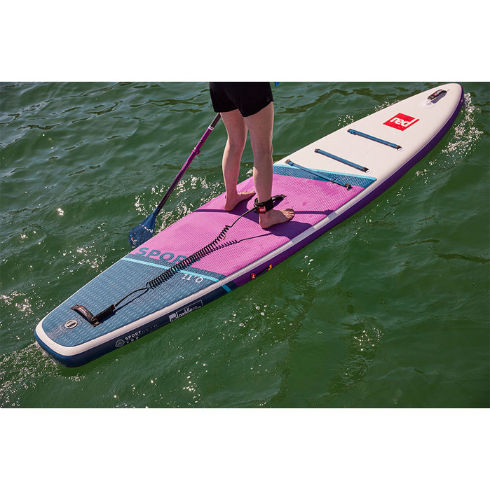2023 Red Paddle Co 11'0 Sport Stand Up Paddle Board, Bag, Pump, Paddle & Leash - Hybrid Tough Purple Package