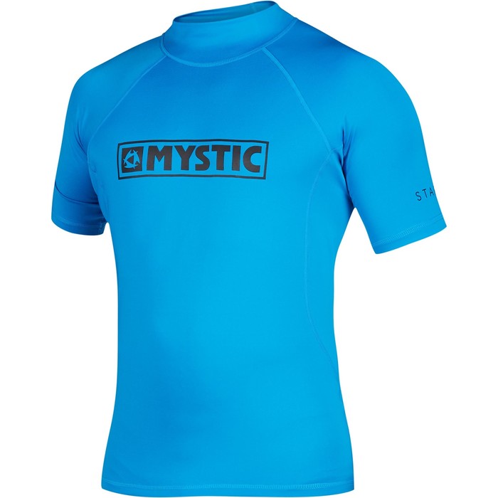 2021 Mystic Star Junior S / S Rash Vest 35401.18012 - Blue