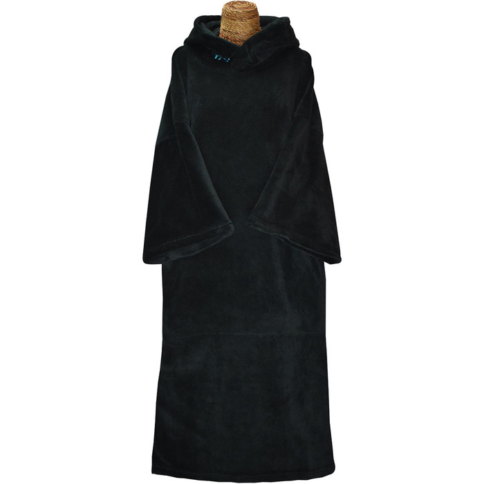 2021 TLS Hooded Towel Changing Robe / Poncho - Black