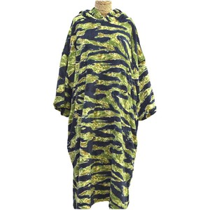 2021 TLS Hooded Towel Change Robe / Poncho - Tiger Camo