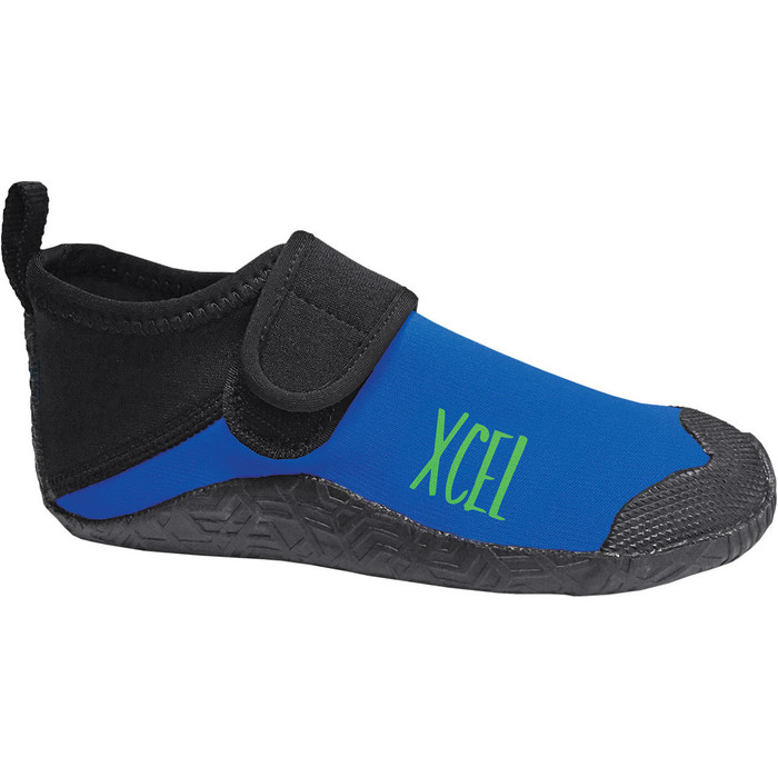 2024 Xcel Enfant En Bas ge Reef Marcheur 1mm Chaussure Wetsuit Ank18817b - Bleu lectrique