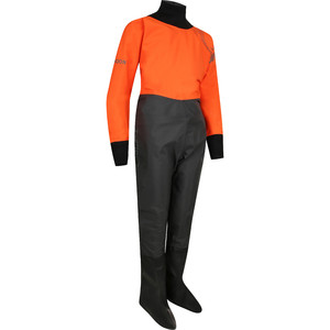 2024 Typhoon Enfants Rhossilli Back Zip Drysuit 100196 - Orange / Graphite
