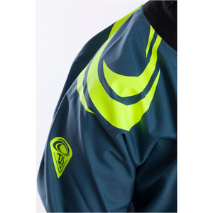 2021 Typhoon Junior Rookie Drysuit Refuerzos De Neopreno Gris / Verde Azulado 100172