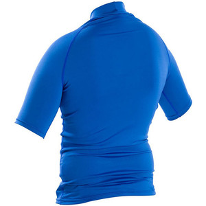2019 Typhoon Junior Short Sleeve Rash Vest Aqua Blue 430073