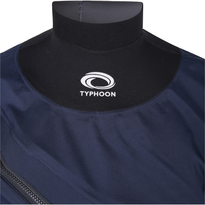 2022 Typhoon Mens Marros Front Zip Drysuit & Underfleece 100190 - Navy