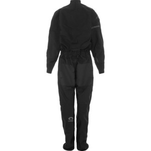 2024 Typhoon Womens Ezeedon Front Zip Drysuit & Underfleece 100192 - Black / Grey