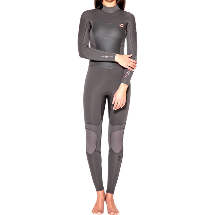 2016 Billabong Ladies Synergy 5 / 4mm Back Zip Wetsuit OFF BLACK U45G02