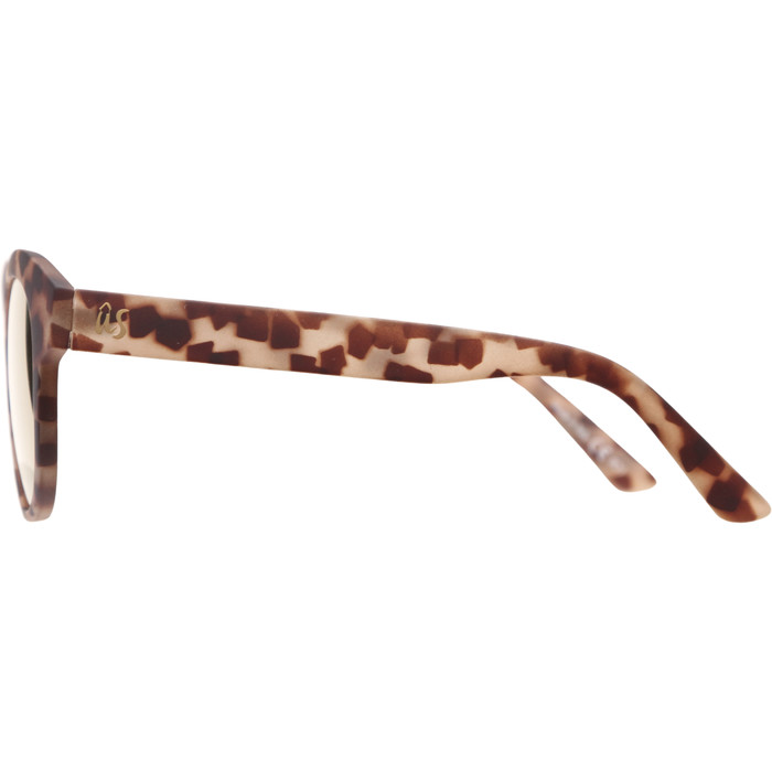 2021 US The Nathi Sunglasses 2604 - Matte Tortoise Shell / Grey Gold Chrome Lenses