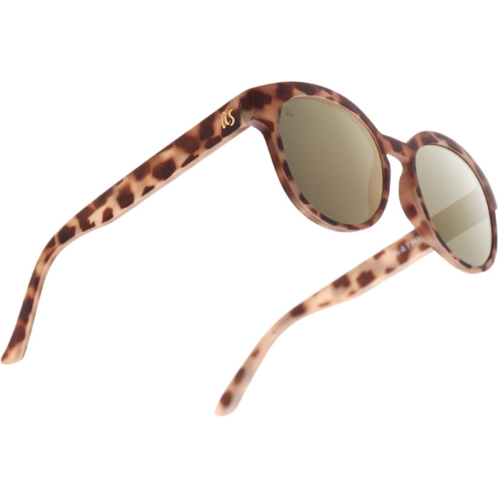 2021 US The Nathi Sunglasses 2604 - Matte Tortoise Shell / Grey Gold Chrome Lenses